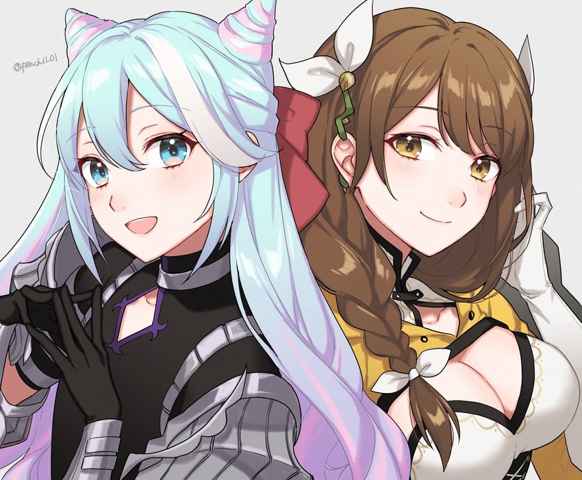 goldmary and rosado (fire emblem and 1 more) drawn by shamu_(peach11_01)