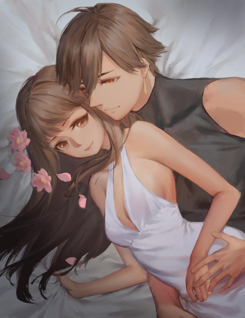 ozymandias and nefertari (fate and 2 more) drawn by muyi_zi
