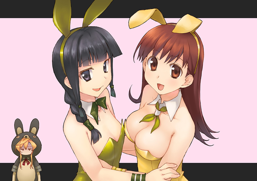 kitakami, ooi, and abukuma (kantai collection) drawn by temurei_(vovovov)