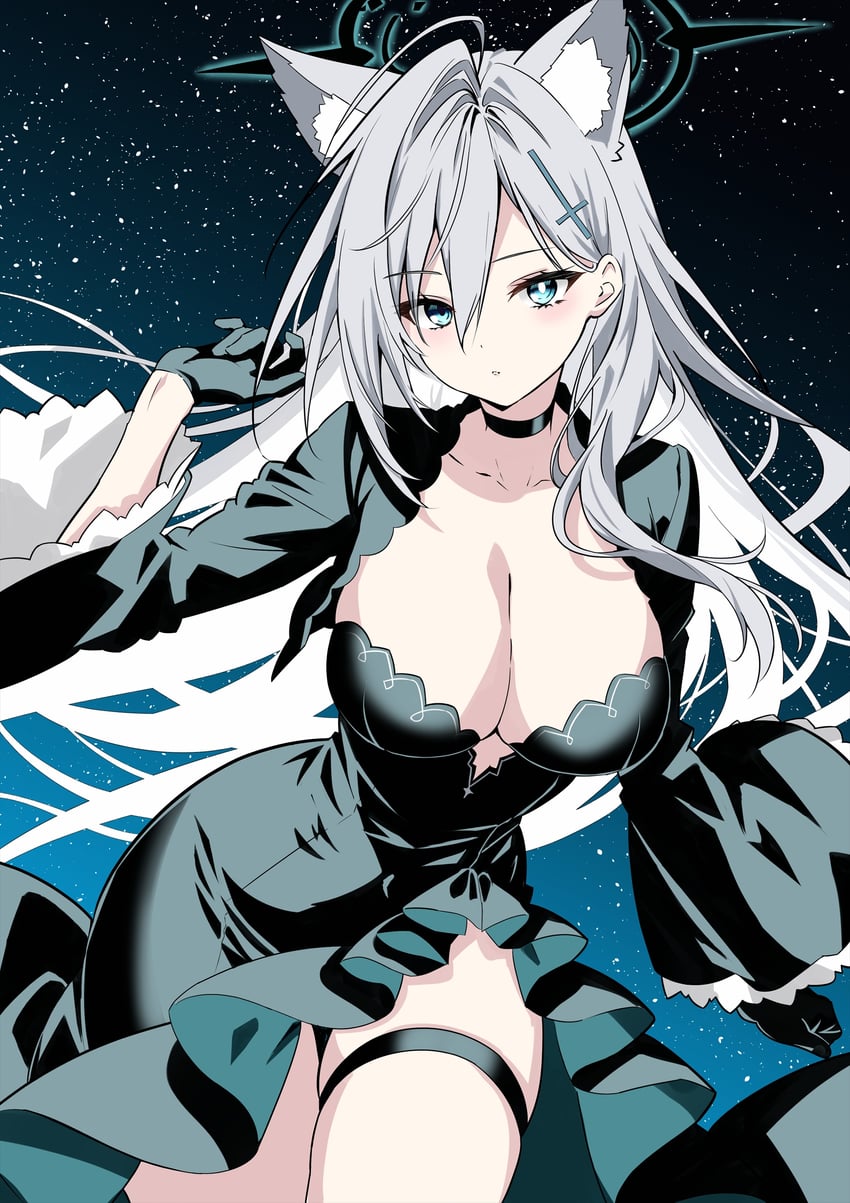 shiroko and shiroko terror (blue archive) drawn by shamu_(helix)