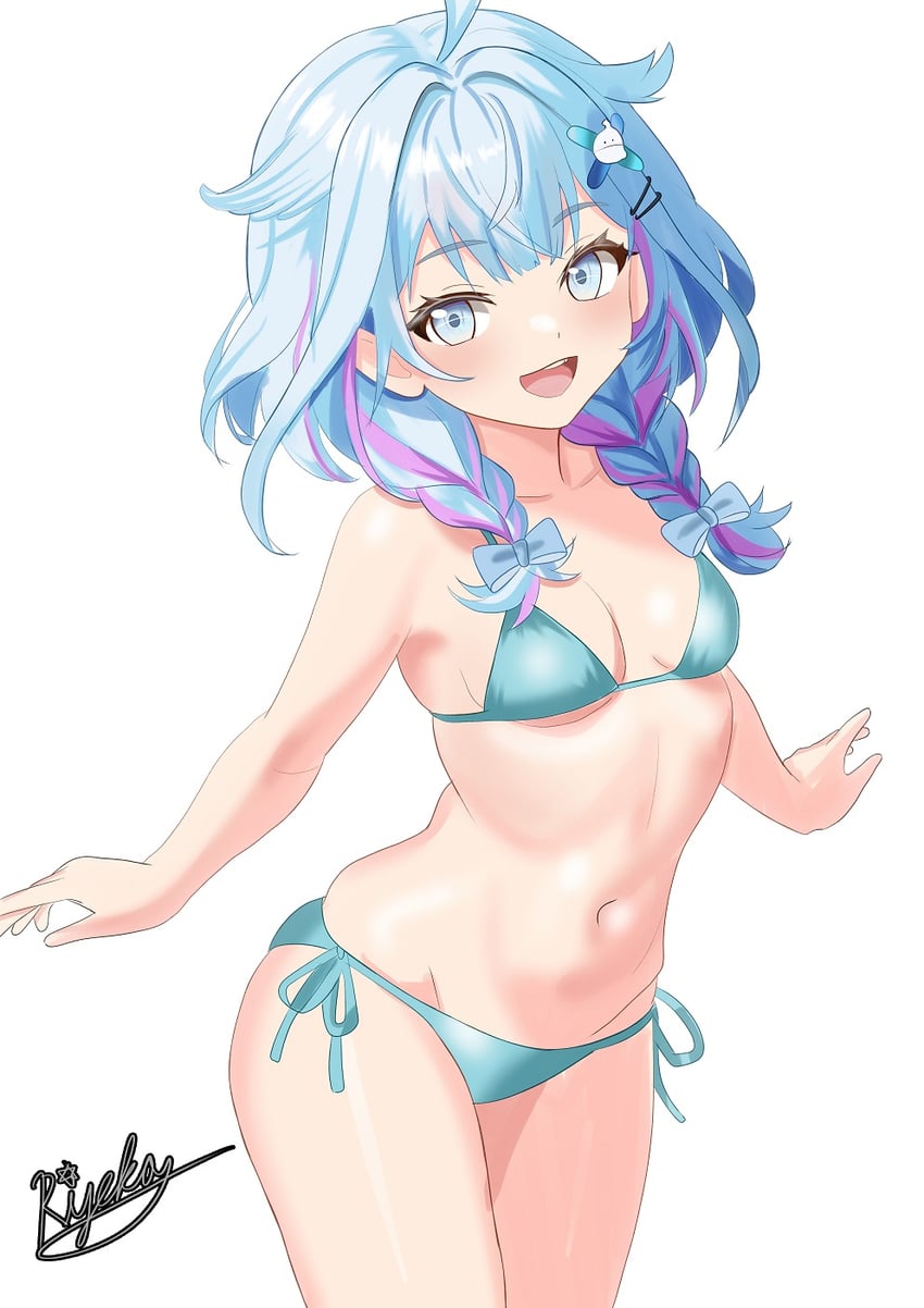 mizumiya su (hololive and 1 more) drawn by rijeka1918
