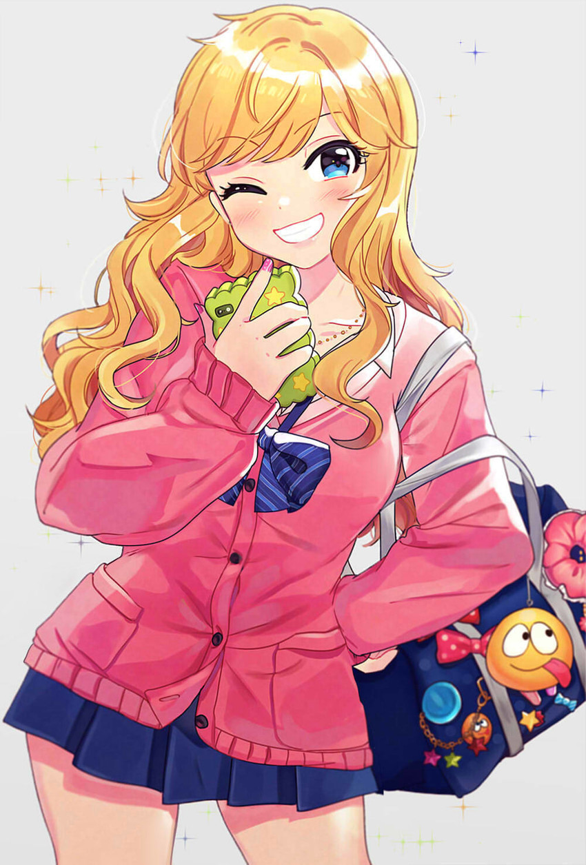 ohtsuki yui (idolmaster and 2 more) drawn by wenquangua