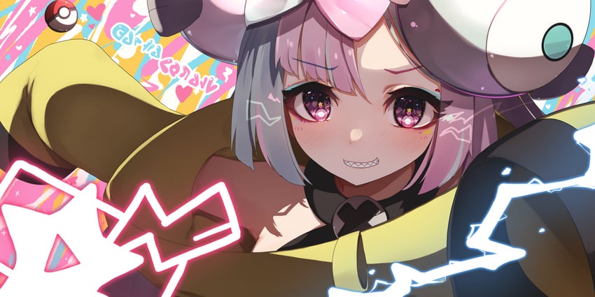 iono (pokemon and 1 more) drawn by rai_(sakuranbo_sugar)
