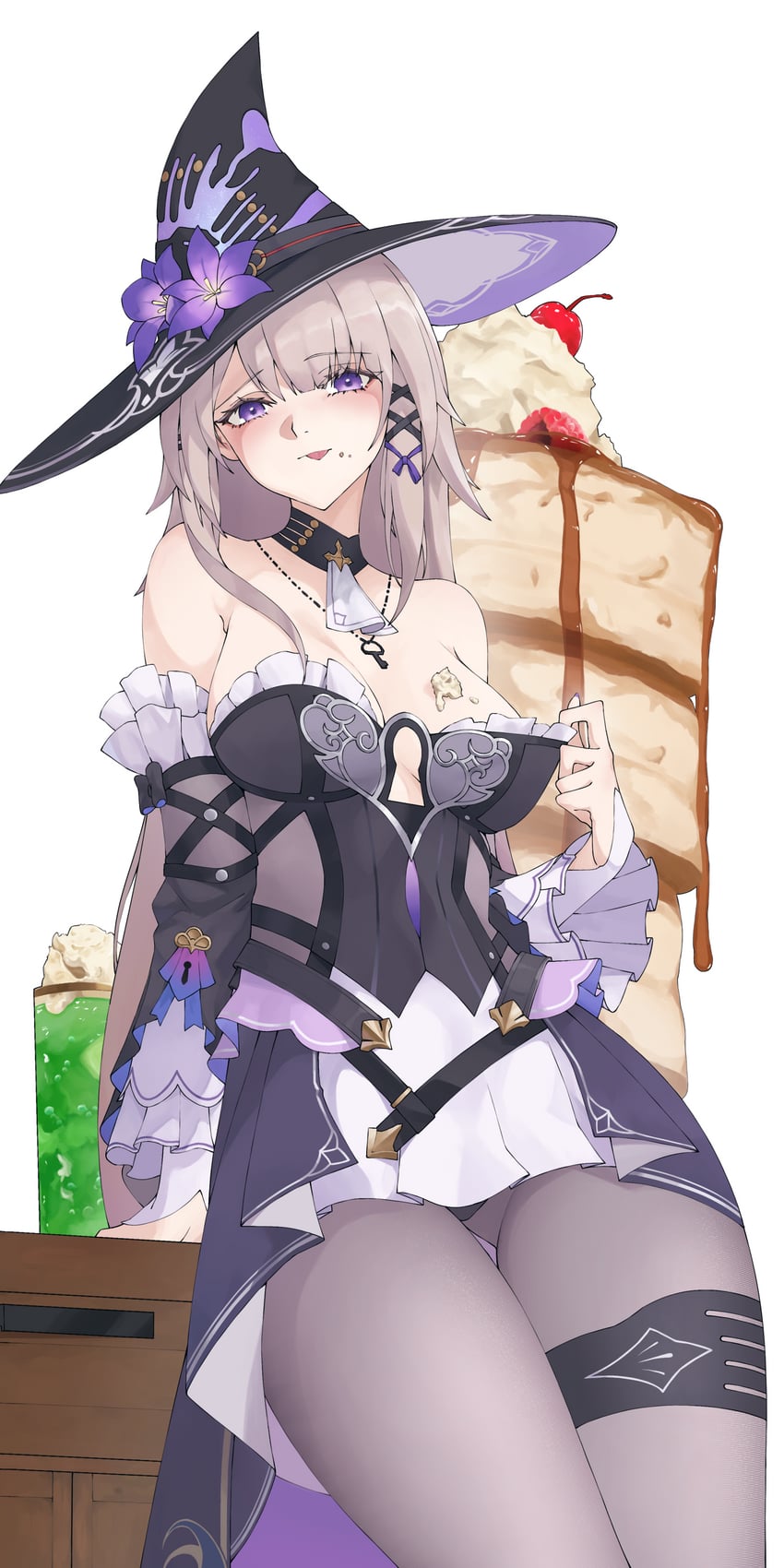 herta and the herta (honkai and 1 more) drawn by honey_boba