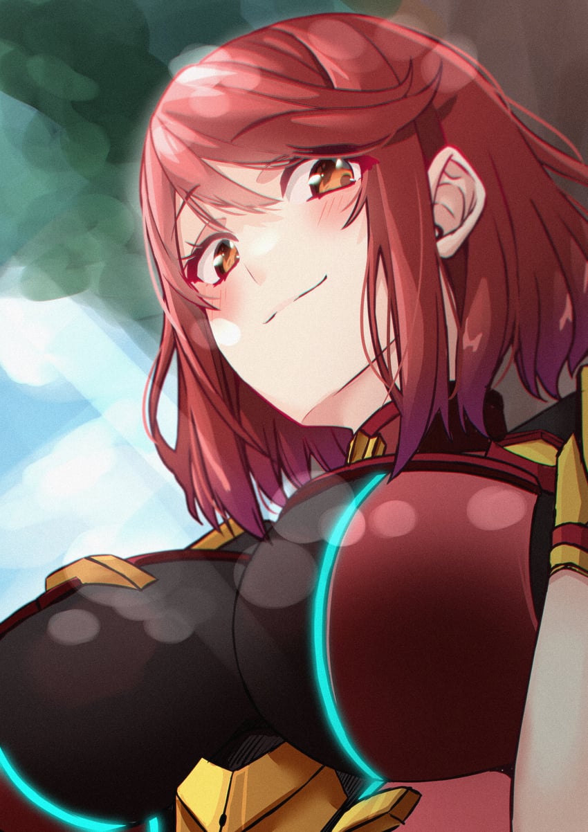 pyra (xenoblade chronicles and 1 more) drawn by slope_(check238)