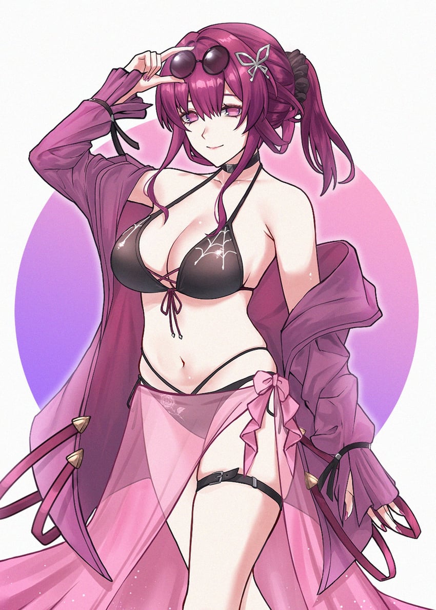 kafka (honkai and 1 more) drawn by hal_aluha