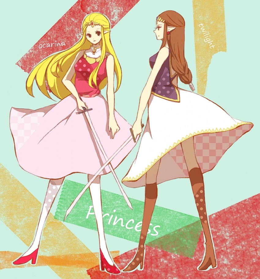 princess zelda (the legend of zelda and 2 more) drawn by mamekakao_(higanbana)