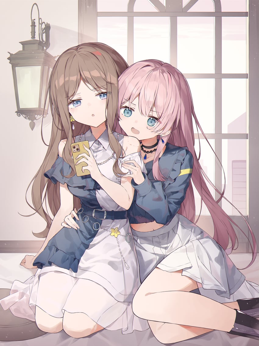 chihaya anon and nagasaki soyo (bang dream! and 1 more) drawn by maidcode1023