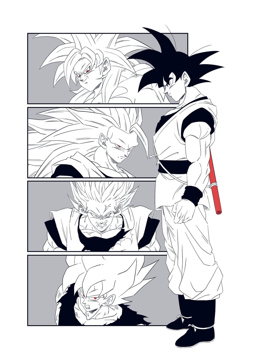 son goku (dragon ball and 2 more) drawn by namihei_art