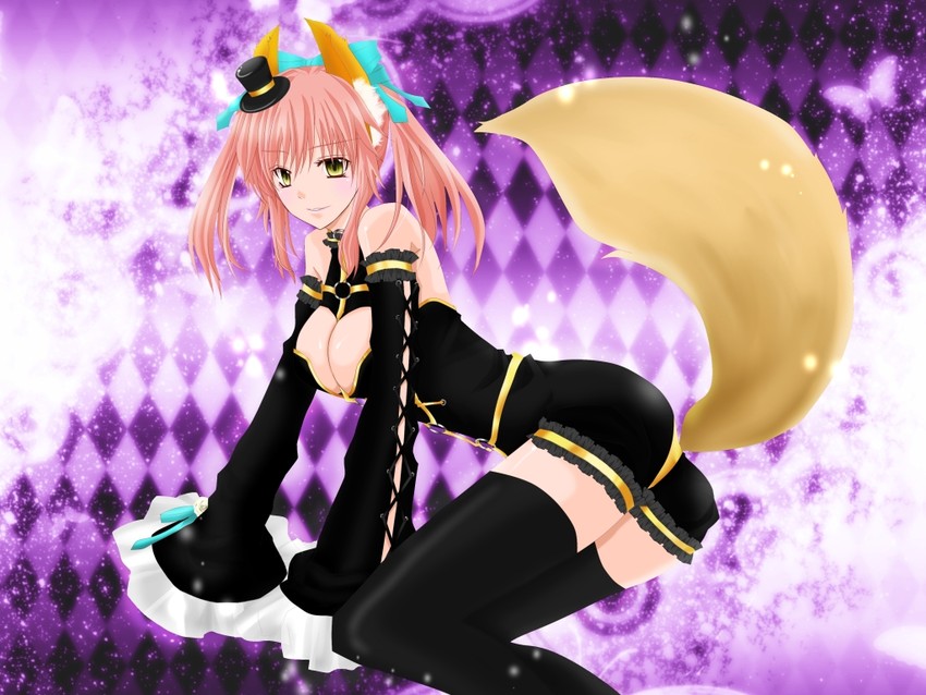 tamamo and tamamo no mae (fate and 2 more) drawn by s-ei