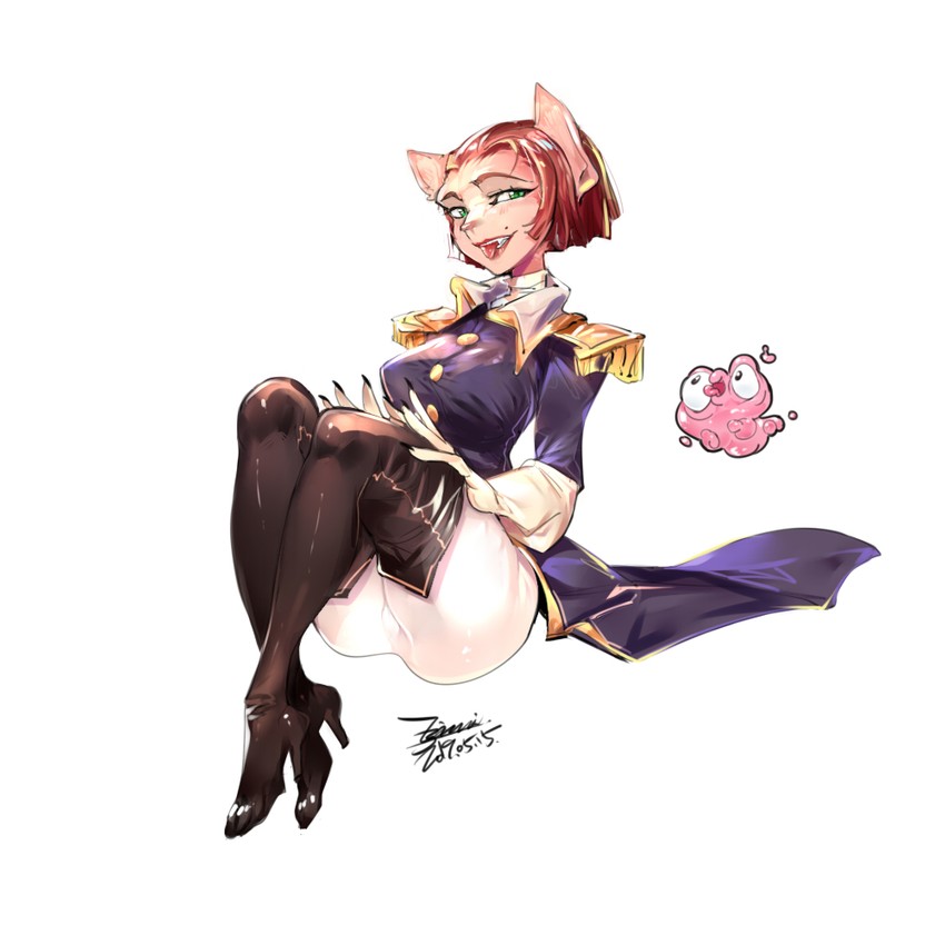 captain amelia and morph (treasure planet) drawn by ejami