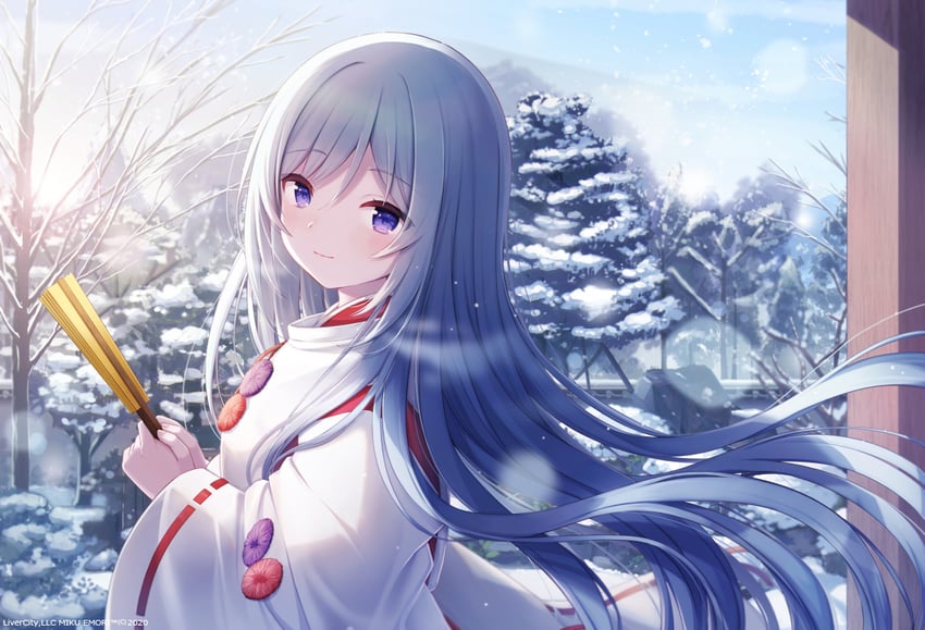 emori miku (liver city) drawn by kon_hoshiro