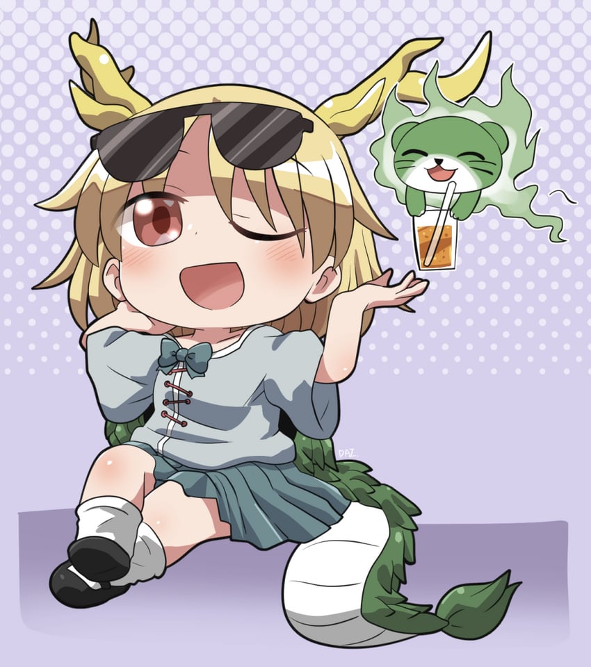 kicchou yachie and otter spirit (touhou) drawn by rokugou_daisuke