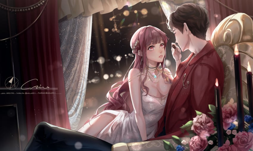 shiren and yoonha (koi ni tsuite 0.1-paasento) drawn by cain_art811