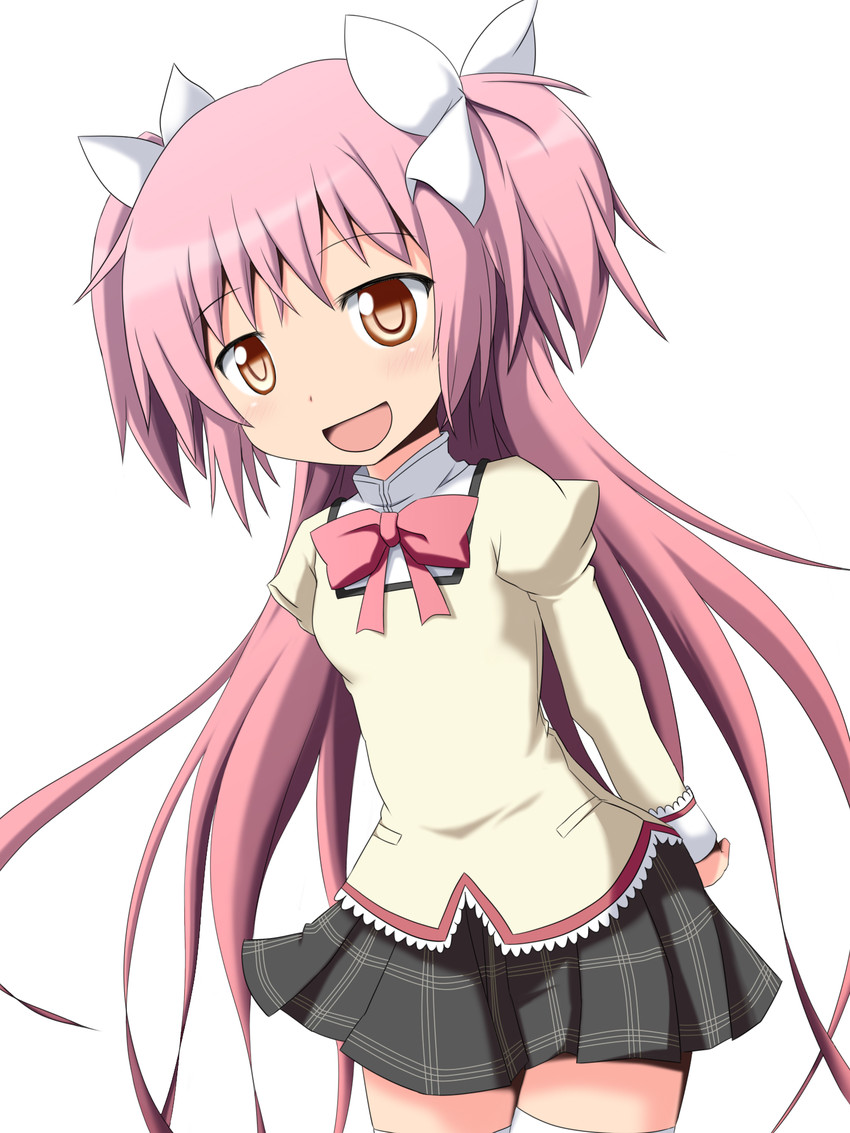 kaname madoka and ultimate madoka (mahou shoujo madoka magica) drawn by mai_(t-5)