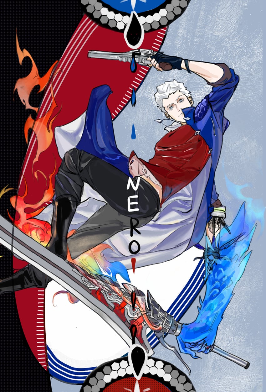 nero (devil may cry and 1 more) drawn by pppppcyyyy