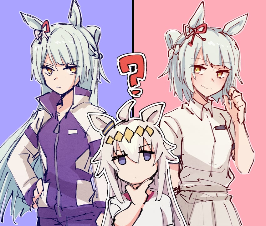 oguri cap and fujimasa march (umamusume and 1 more) drawn by alonemistrist