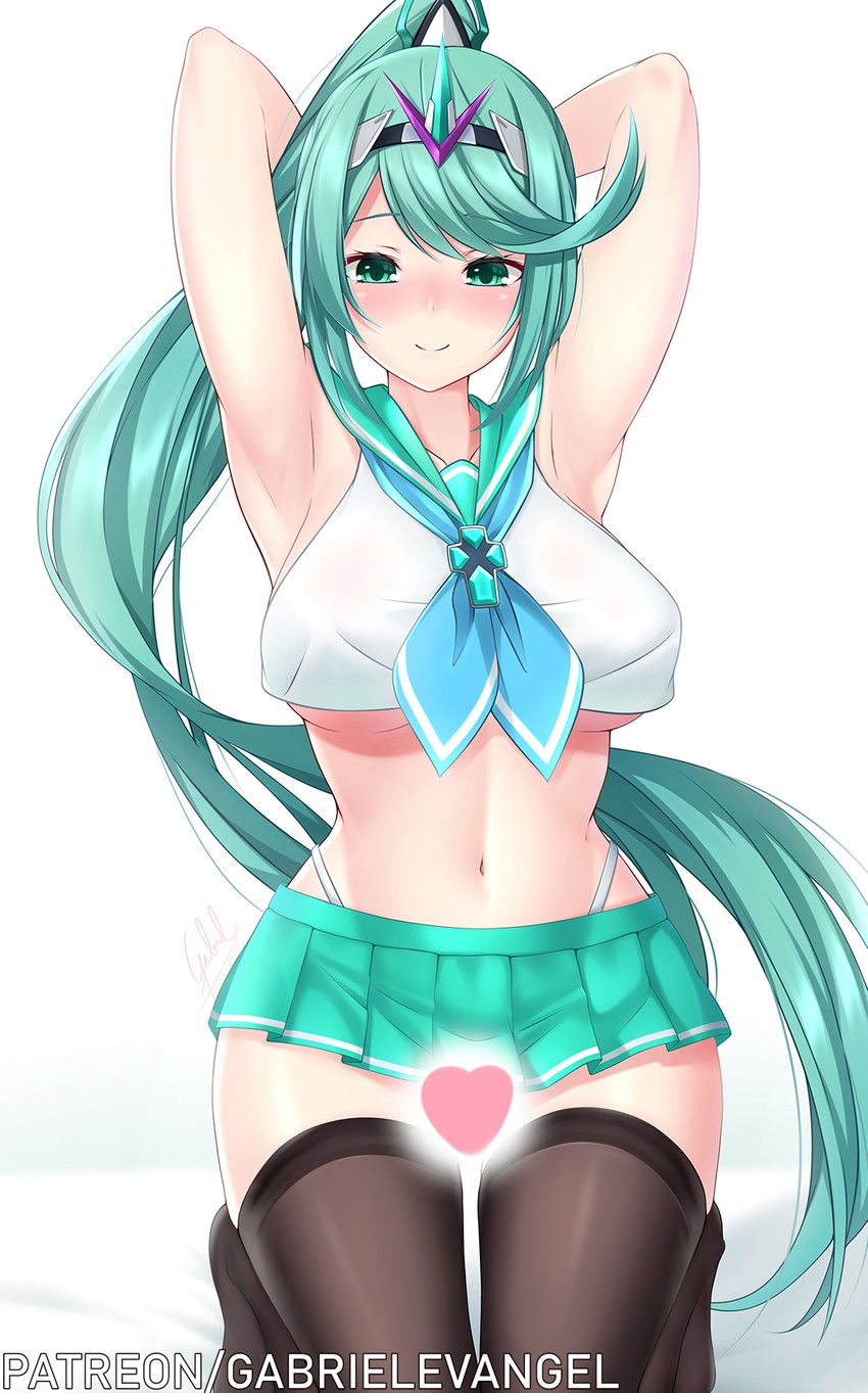 pneuma (xenoblade chronicles and 1 more) drawn by gabriel_evangel
