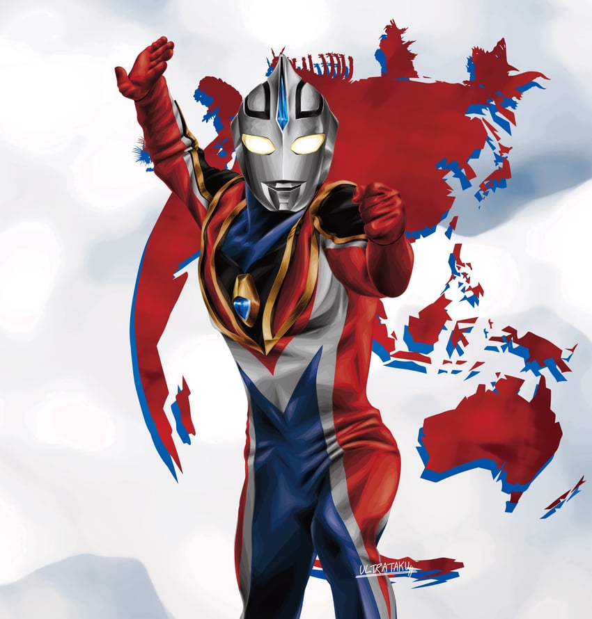 ultraman agul, mizunoe-no-ryuu, zonnel, gomenos, shazak, and 1 more (ultra series and 1 more) drawn by ultrataku