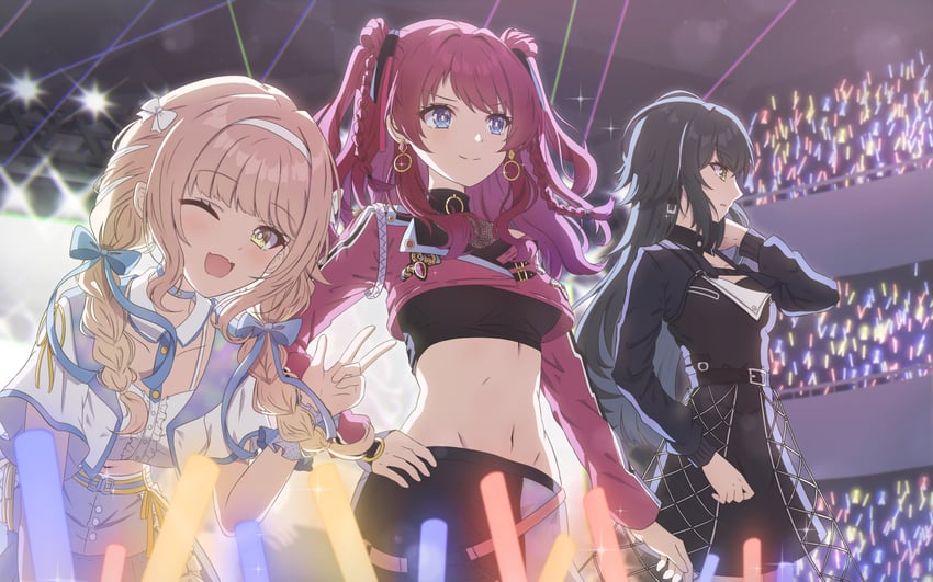 fujita kotone, hanami saki, and tsukimura temari (idolmaster and 1 more) drawn by synn032