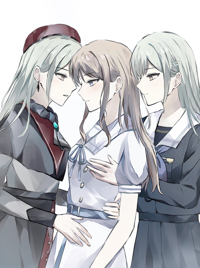 nagasaki soyo, wakaba mutsumi, and mortis (bang dream! and 1 more) drawn by yingdaoyicha