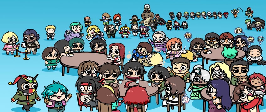 suletta mercury, char aznable, cagalli yula athha, athrun zala, lacus clyne, and 47 more (gundam and 20 more) drawn by afei_(sfma3248)