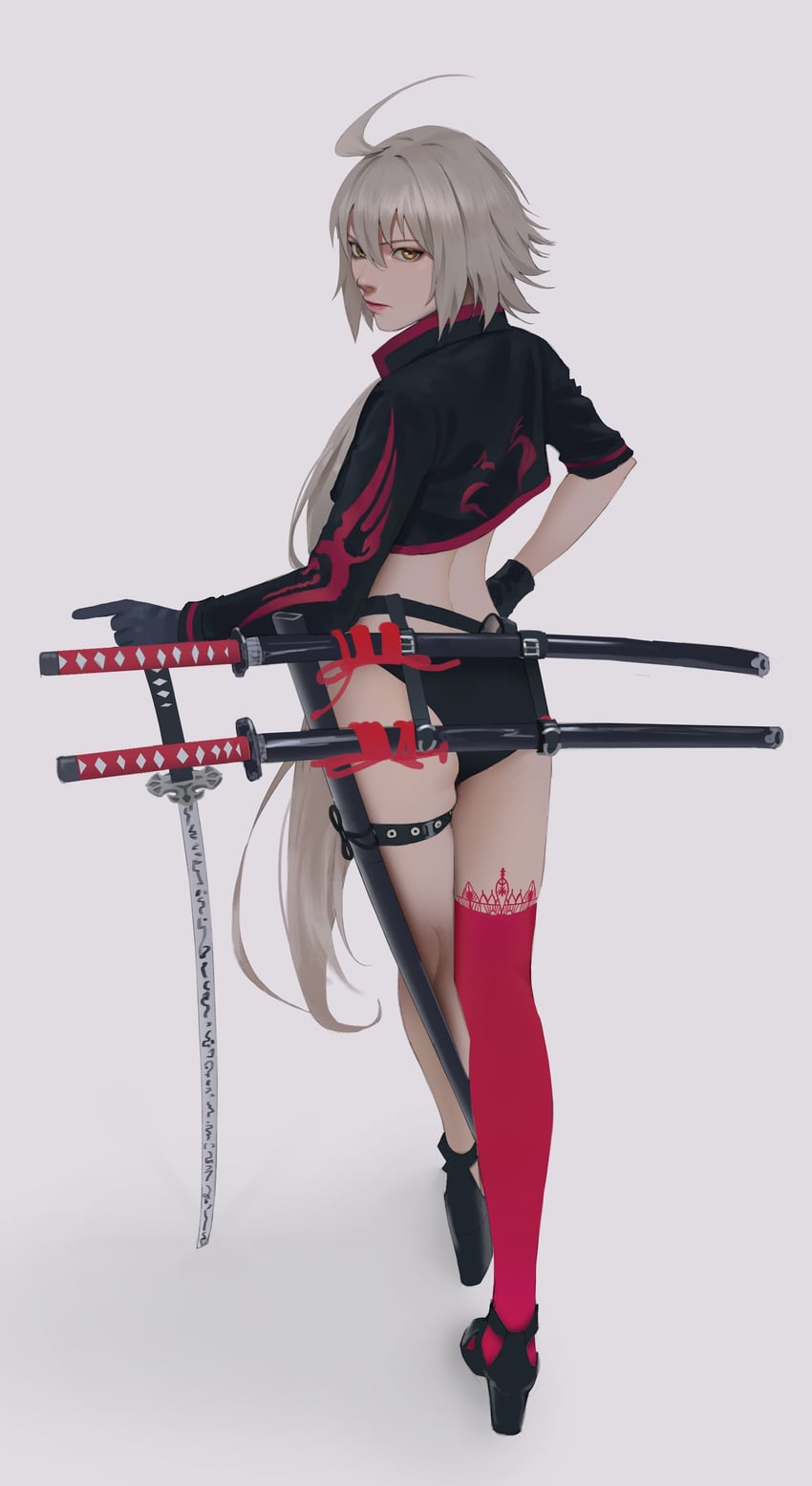 jeanne d'arc alter (fate and 1 more) drawn by utsu_(cho701012)