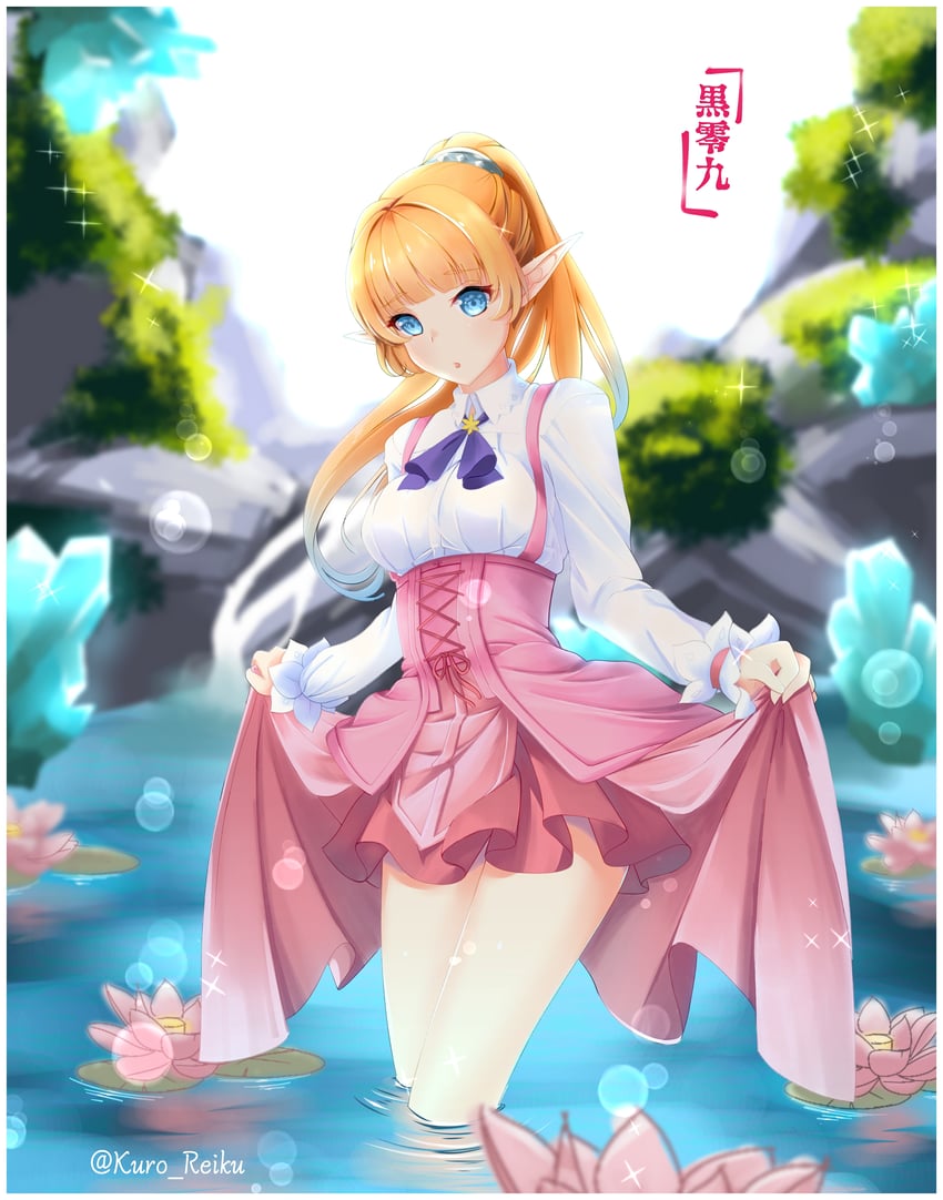 lefiya viridis (dungeon ni deai wo motomeru no wa machigatteiru darou ka and 1 more) drawn by kuro_rei_kyuu