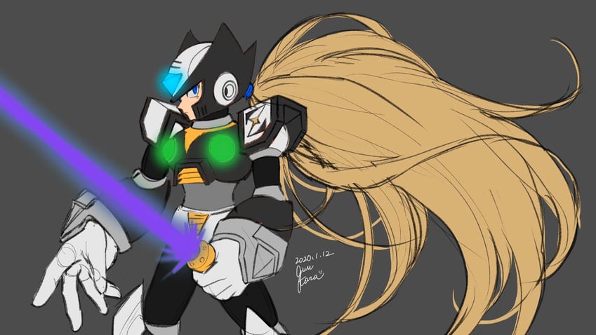 zero and black zero (mega man and 1 more) drawn by guutara