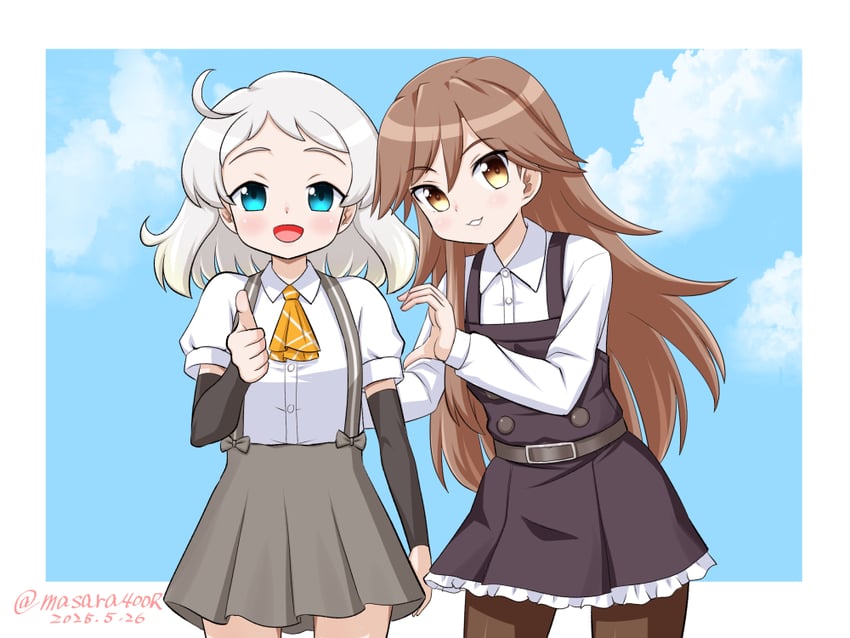 arashio, arashio kai ni, and natsugumo (kantai collection) drawn by masara_(chuujou)