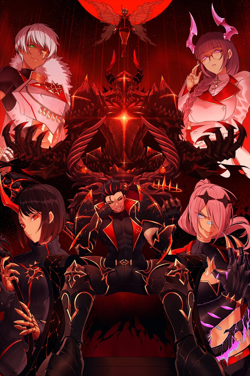 fa, re, la, so, mi, and 2 more (adventurequest worlds) drawn by zexen