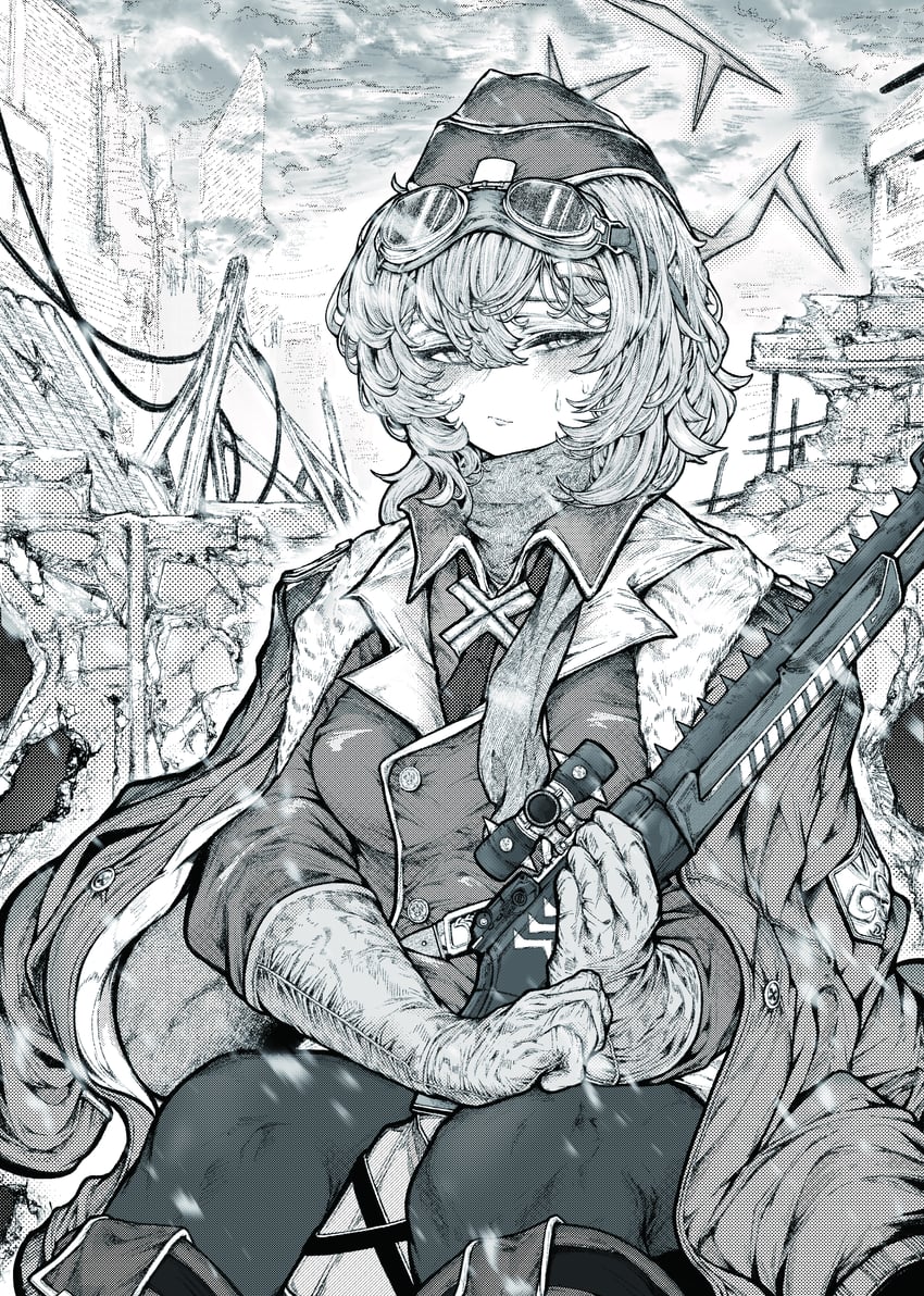 haruka (blue archive) drawn by lightningace