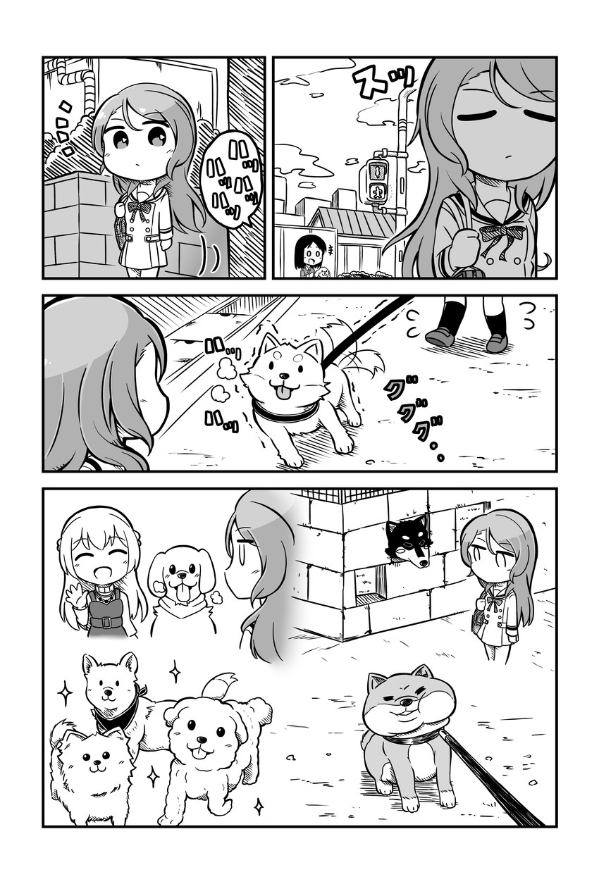 hikawa sayo, shirasagi chisato, and leon (bang dream!) drawn by kyou_(fr39)