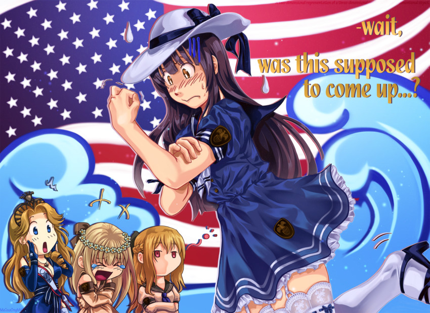 iowa, new jersey, wisconsin, and missouri (kantai collection and 2 more) drawn by melisaongmiqin