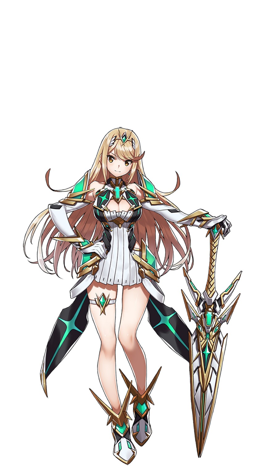 mythra (xenoblade chronicles and 2 more) drawn by saitou_masatsugu