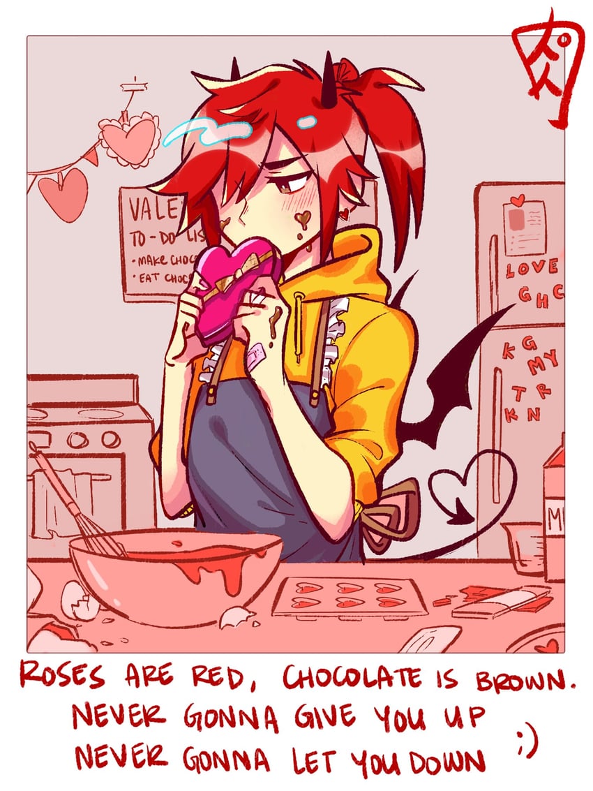 niku (never gonna give you up and 1 more) drawn by manekii_niku