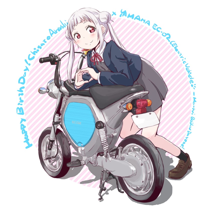 arashi chisato (love live! and 2 more) drawn by maruyo