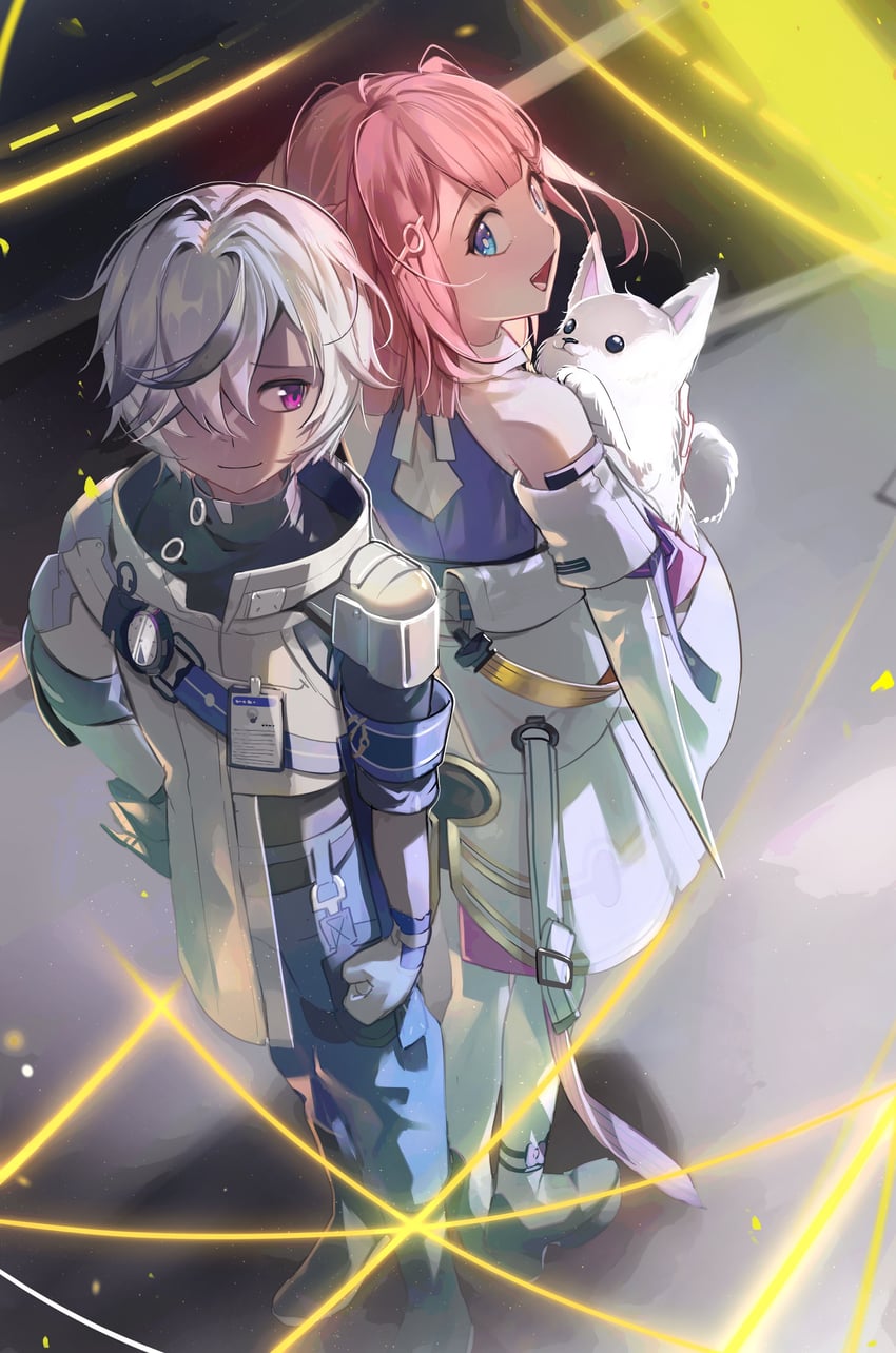 asta, peppy, and arlan (honkai and 1 more) drawn by kamatoyu