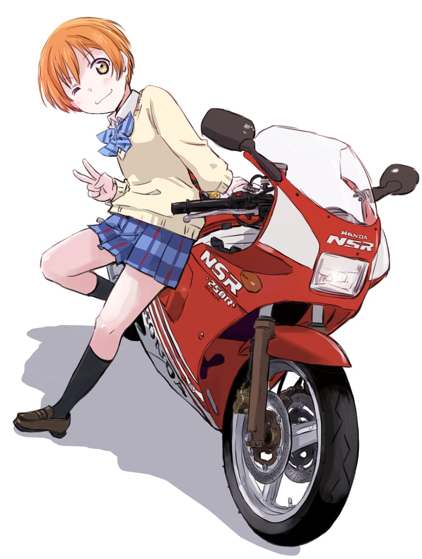 hoshizora rin (love live! and 1 more) drawn by maruyo