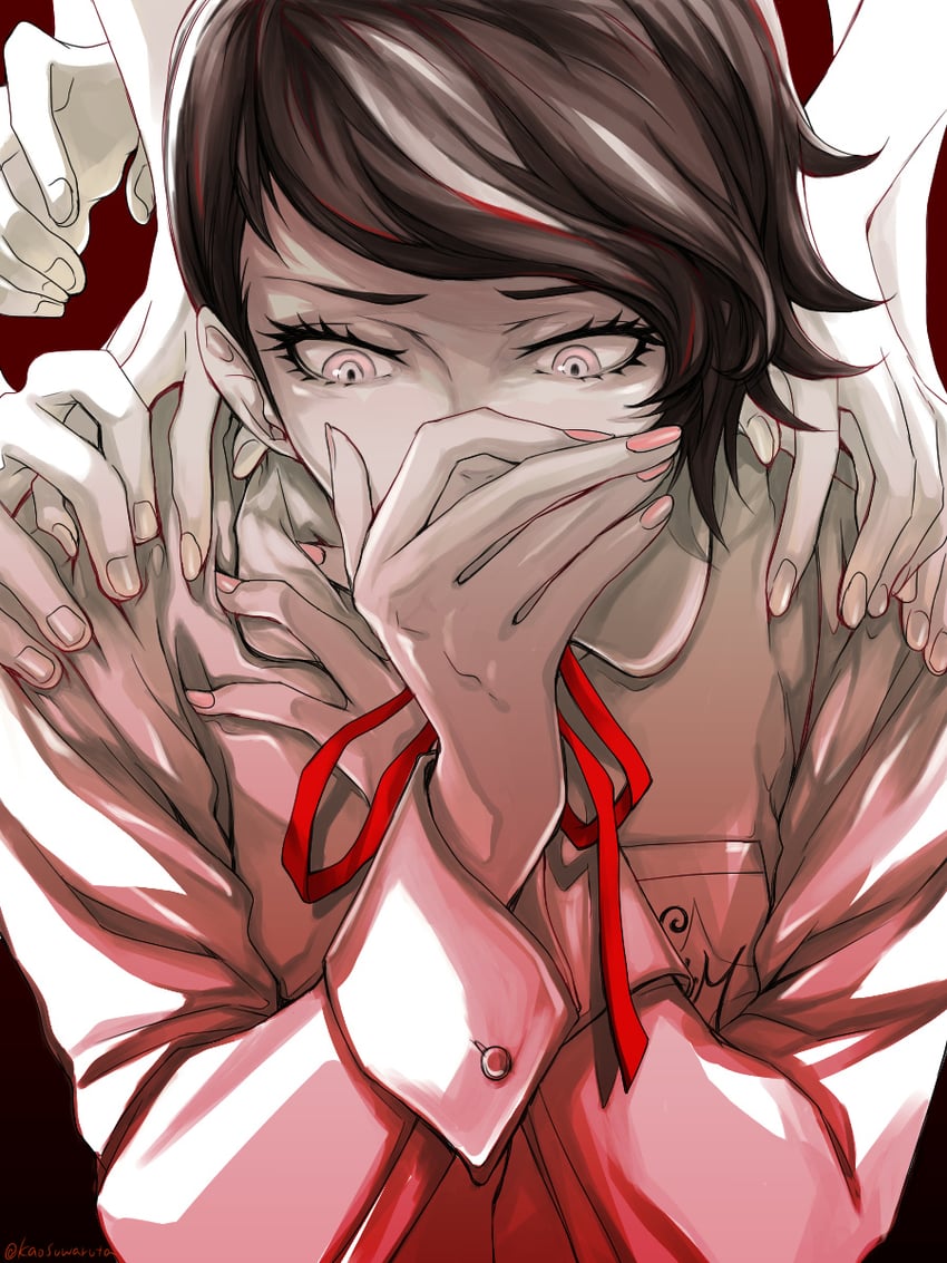 hiromine yoko (shin megami tensei and 2 more) drawn by kaosuwaruta
