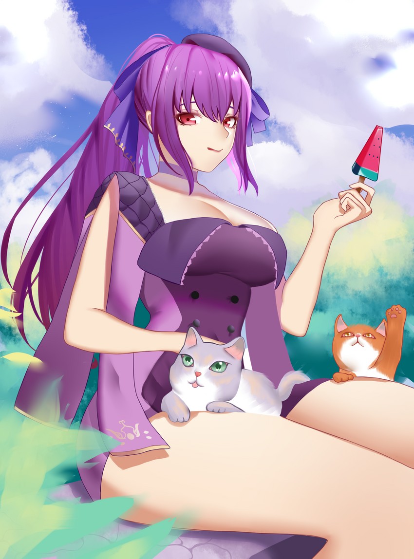 scathach and scathach skadi (fate and 1 more) drawn by alex_(alex-xander)