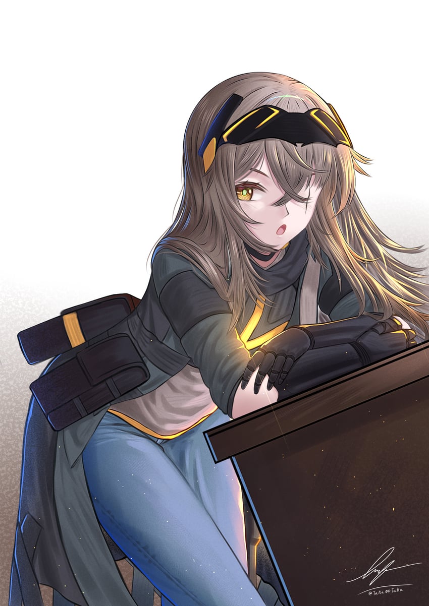 ump45 and leva (girls' frontline and 1 more) drawn by unitaka