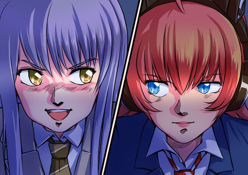 minato yukina and tamade chiyu (bang dream! and 1 more) drawn by hiraken
