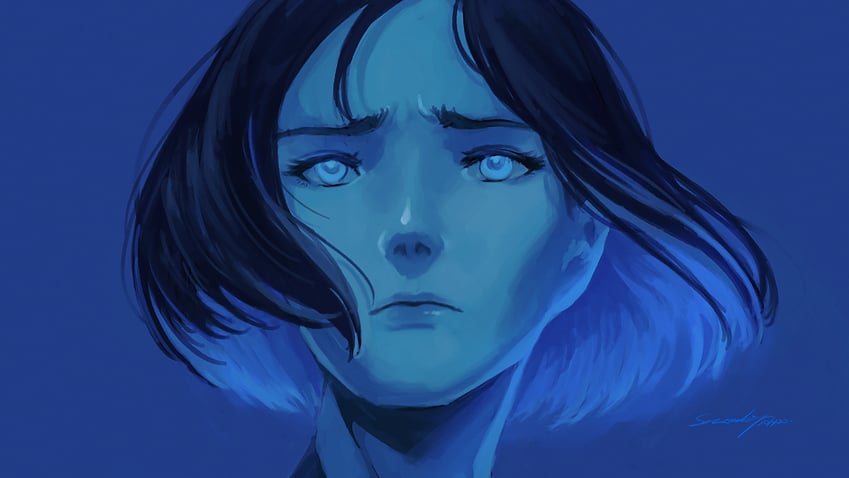 cortana (halo and 1 more) drawn by stellarstatelogic