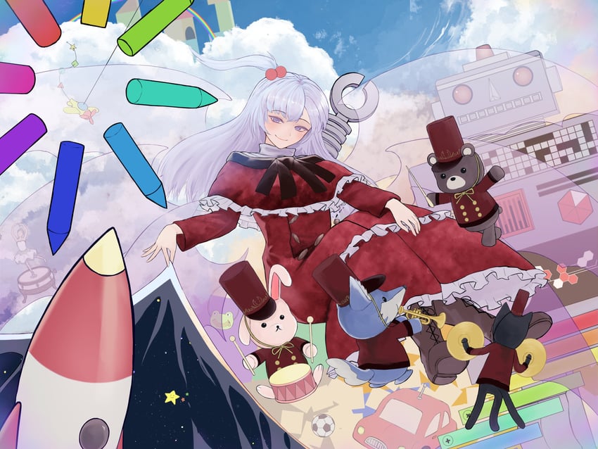 shinki and mimi-chan (touhou and 1 more) drawn by tamateba_co