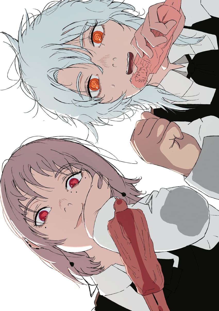 fami and famine devil (chainsaw man) drawn by big_chunger