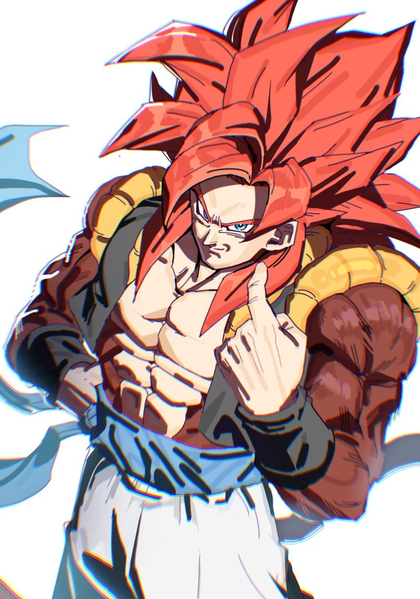 gogeta (dragon ball and 1 more) drawn by tirano_tenchou