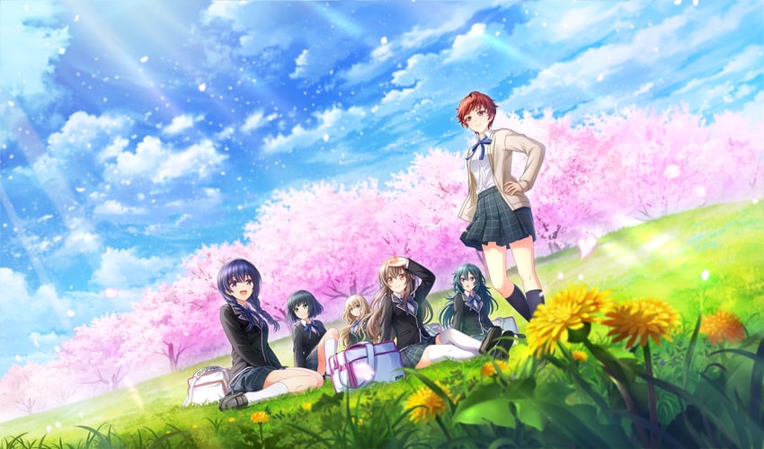nozaki yuuki, kondou saki, suzuki waka, shiina yukari, hiiragi kotoha, and 1 more (cinderella series and 1 more)