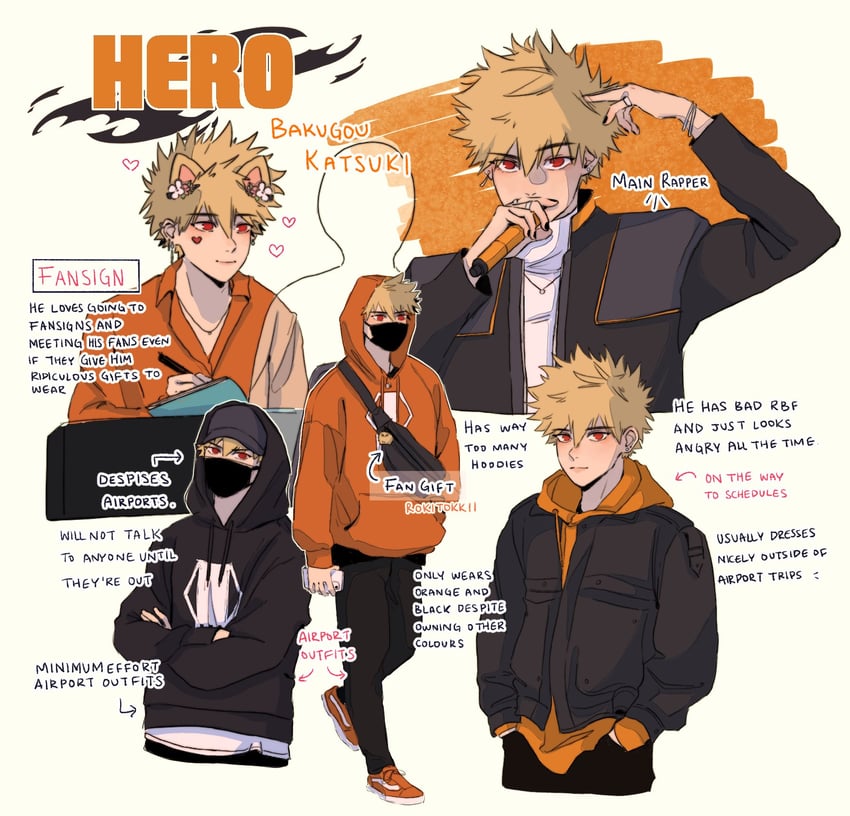 bakugou katsuki (boku no hero academia) drawn by tomii_(gegofish)