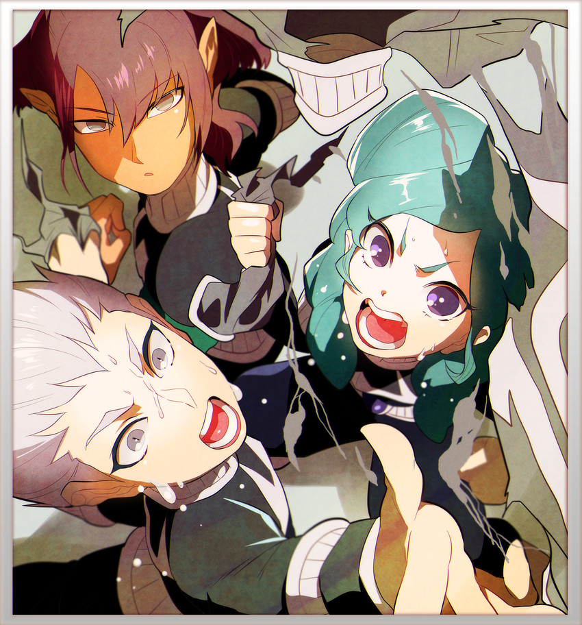 beta, alpha, and gamma (inazuma eleven and 2 more) drawn by yanyo_(ogino_atsuki)